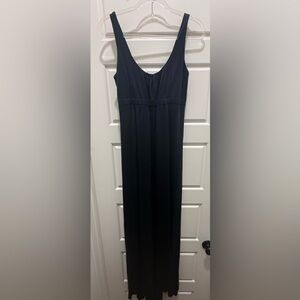 Vintage Bill Hamilton Navy Jersey Dress. Size Large.
